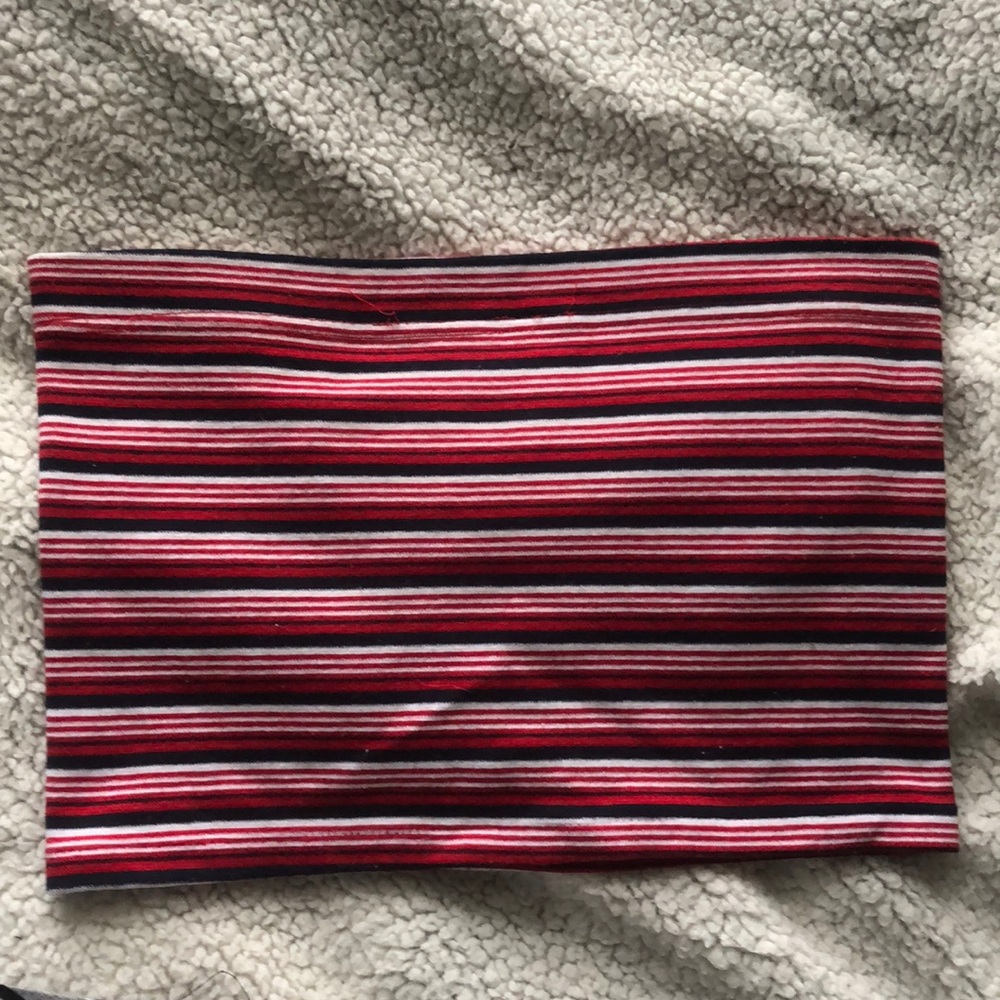 bandeau striped top